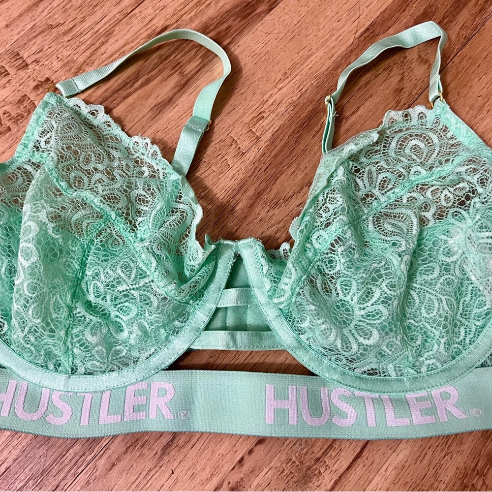 Hustler Hollywood Mint Lace Bralette